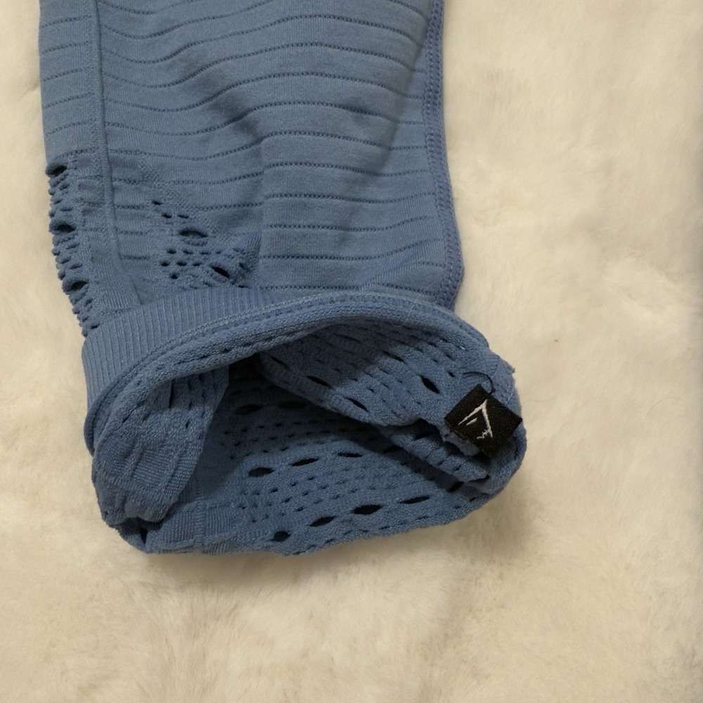 Gymshark Women's Energy Seamless Leggings Blue Stone Size S - Picture 7 of 7